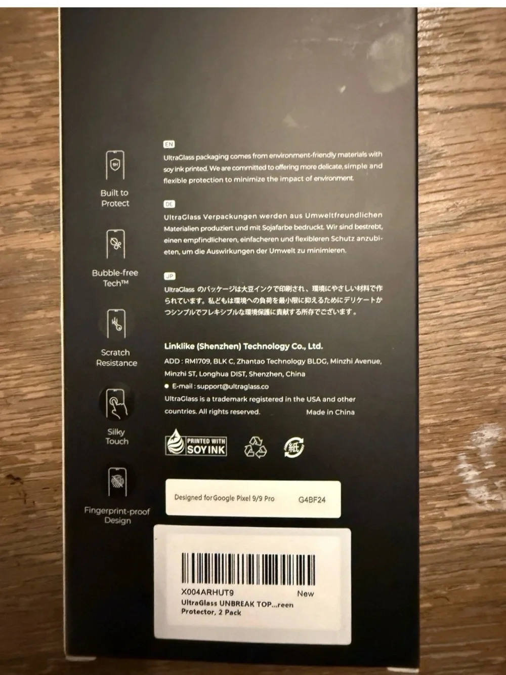 UltraGlass Screen Protector - Black google pixel 9